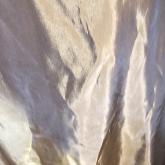 Jim Hjelm Occassions Gold satin 100% acetate Vintage USA/sz 4/ruched short train - Picture 6 of 15